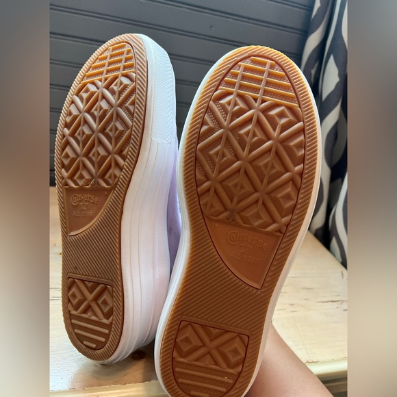 Converse All Star Move Platform Hi Top Trainers Lilac/Pale Amethyst W Size 10 - Picture 6 of 8